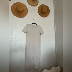 Tshirt dress soft beige color!